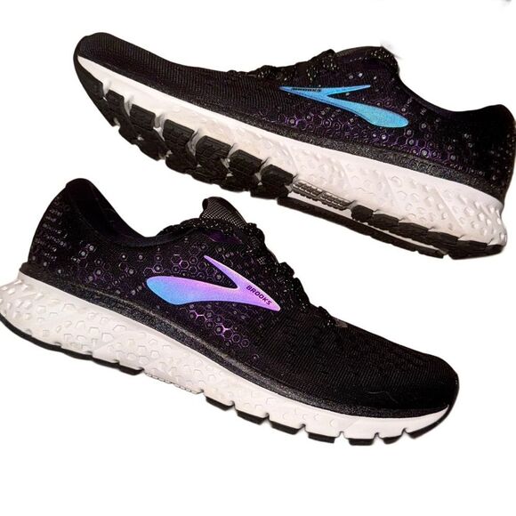 Brooks Glycerin 17 Black & Purple Neutral Running Shoe Sneaker Women’s Size 9:5 - Picture 6 of 11